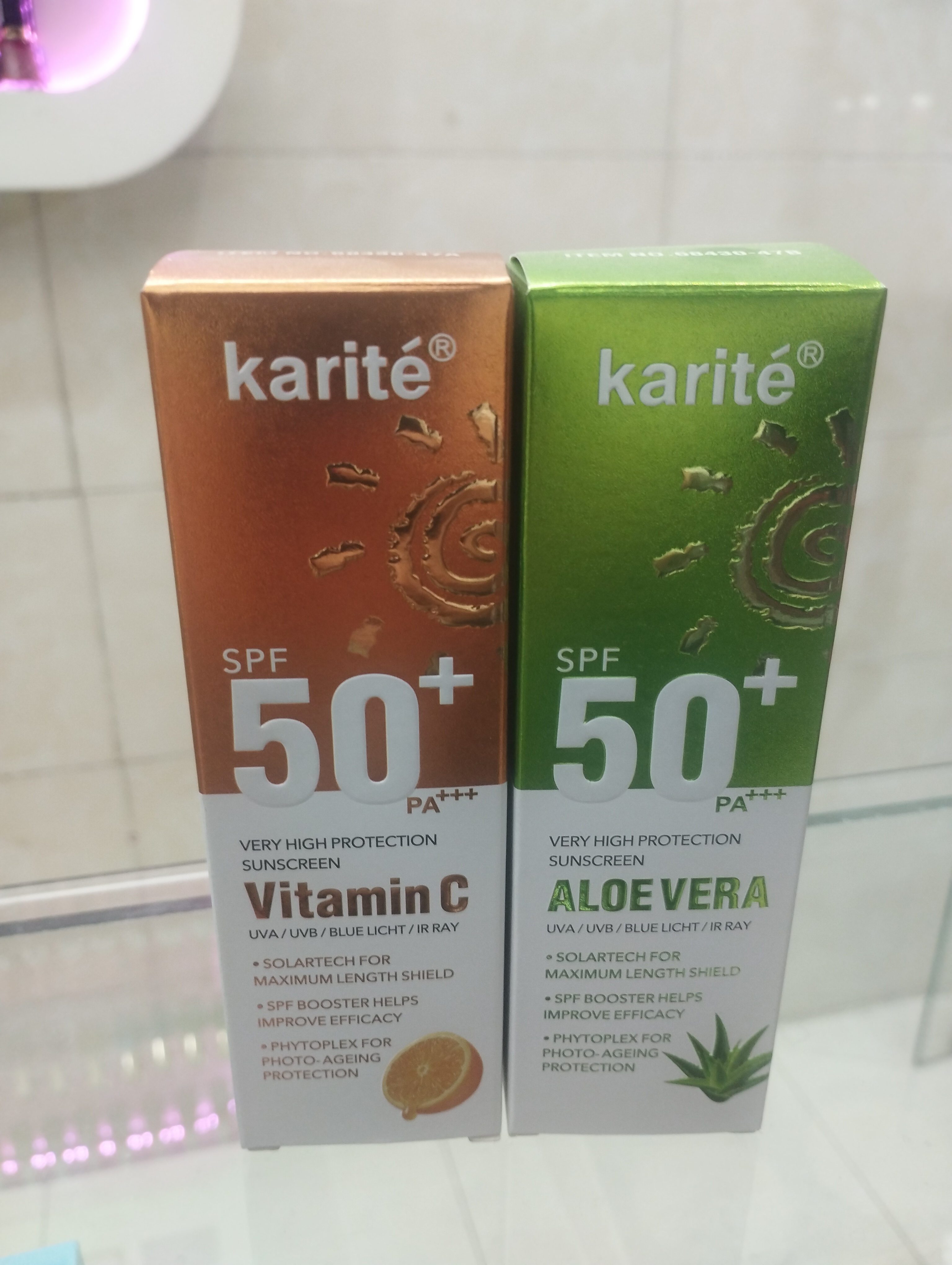 آفتاب‌پری Karité SPF 50+ آلوئه‌ورا